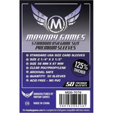 Mayday Premium Standard USA Board Game Clear Sleeves (Pack of 50) - 56 MM X 87 MM
