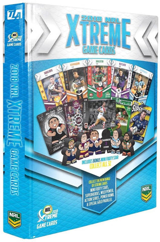 NRL 2018 Xtreme Trading Cards Collectors Album
