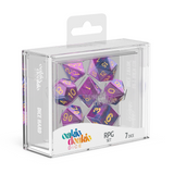 Juego de rol de dados Oakie Doakie GemiDice - Amatista (7)