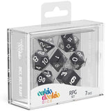 Oakie Doakie Dados RPG Set Sólido - Negro (7)