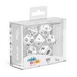 Oakie Doakie Dados RPG Set Sólido - Blanco (7)