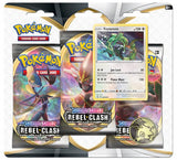 POKÉMON TCG Sword and Shield- Rebel Clash Three Booster Blister