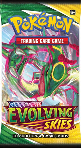 POKÉMON TCG Sword and Shield Evolving Skies Booster Pack (Release Date – The Games Corner