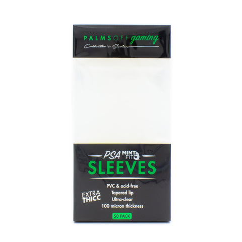 Palms Off Gaming PSA Graded Mint-Fit Sleeves - EXTRA THICC 50pc