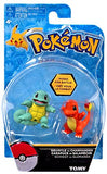 Pokemon Squirtle vs. Charmander Confined Set of 2 Action Figures