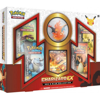 Pokemon TCG Red & Blue Collection Charizard EX Figure Box Set