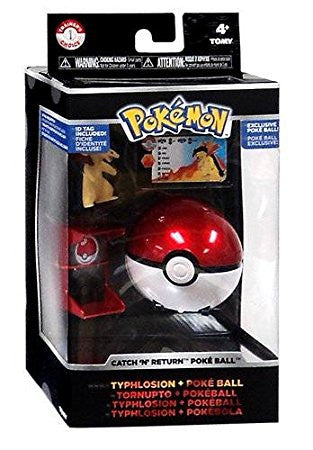 Pokemon Trainer's Choice Catch 'n' Return Poke Ball Typhlosion & Poke Ball Figure Set