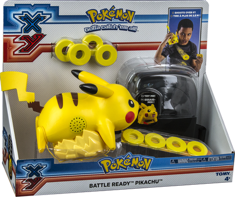 Pokemon XY Battle Ready Pikachu Lightning Tail Attack Disc Launcher