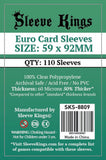 Sleeve Kings Board Game Sleeves Euro (59mm x 92mm) (110 Sleeves Per Pack)