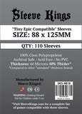 Sleeve Kings Board Game Sleeves "Tiny Epic Compatible" (88mm x 125mm) (110 Sleeves Per Pack)