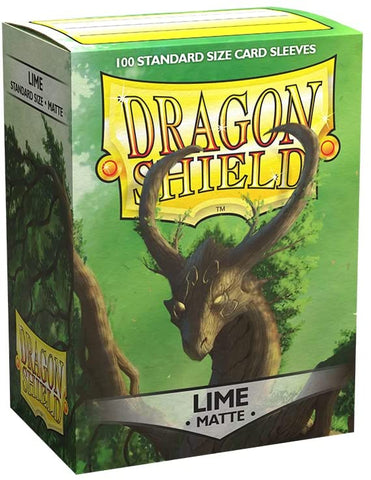 Sleeves - Dragon Shield - Box 100 - Matte Lime