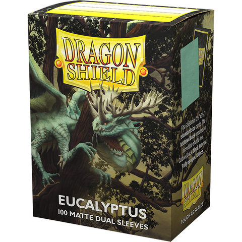 Sleeves - Dragon Shield - Box 100 - Standard Size Dual Matte Eucalyptus Green Lehel