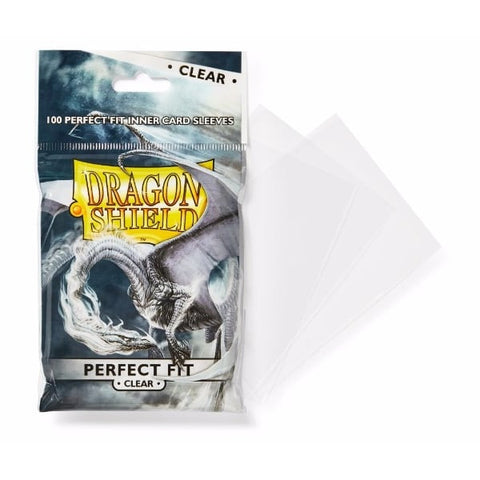 Dragon Shield Perfect Fit Standard Size Sleeves 100/pack Clear 