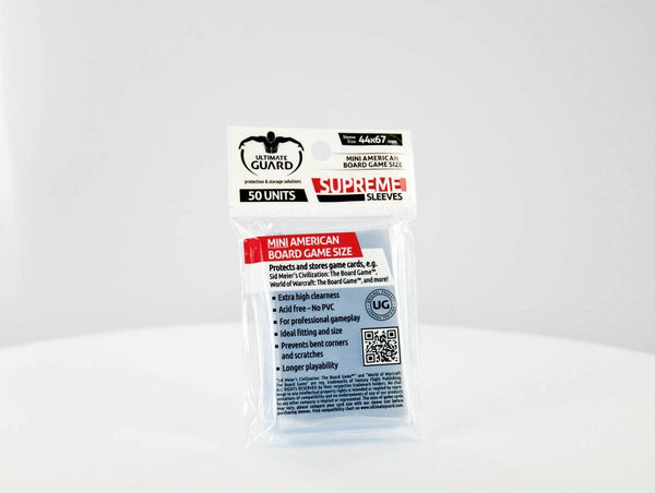 Sleeves Ultimate Guard Supreme Sleeves for Board Game Cards Mini Ameri   The Games Corner