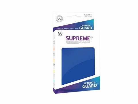 Ultimate Guard Supreme UX Sleeves Standard Size Solid Blue (80)