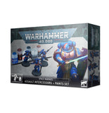 Warhammer 40,000 Space Marines: Assault Intercessors + Paints Set