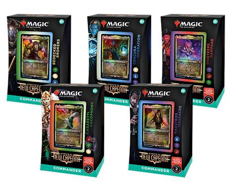 Magic the Gathering Streets of New Capenna Commander Decks Set of 5 (Release Date 29 Apr 2022)