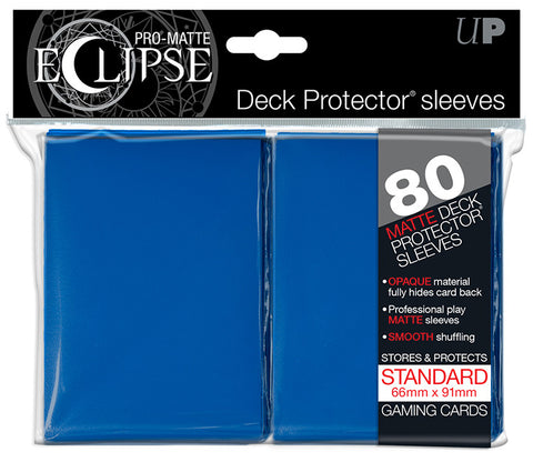 ULTRA PRO - DECK PROTECTOR STANDARD Sleeves - 80ct Pro-Matte (Non Glare) - Eclipse Blue