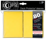ULTRA PRO - DECK PROTECTOR STANDARD Sleeves- 80ct Pro-Matte (Non Glare) - Eclipse Yellow