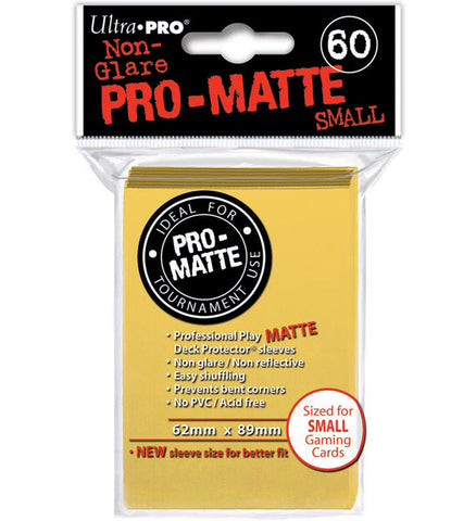ULTRA PRO - SMALL PRO - Matte - Deck Protector® Sleeves Yellow