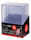 ULTRA PRO - TOPLOADER-3" x 4" 360pt Clear Regular 5ct