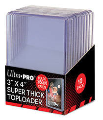 ULTRA PRO - TOPLOADER- 3" x 4" 260pt Clear Regular