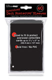 ULTRA PRO Black Oversized Deck Protectors 40ct