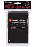 ULTRA PRO Black Oversized Deck Protectors 40ct