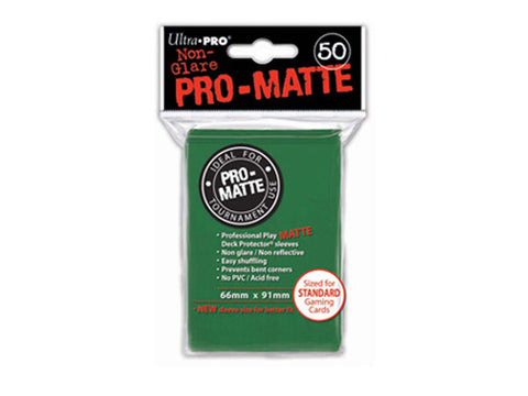 ULTRA PRO Standard Deck Protector - Pro-Matte 50ct Green