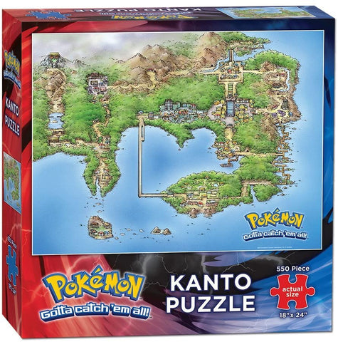 USAopoly Pokemon Kanto Map 550 Piece Puzzle Puzzle