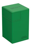 Ultimate Guard Flip n Tray 100+ XenoSkin Monocolor Green Deck Box