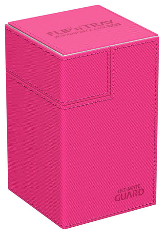Ultimate Guard Flip n Tray Deck Case 100+ Standard Size XenoSkin Pink Deck Box