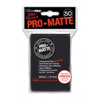 Ultra Pro Pro-Matte Deck Protector Black 50ct 