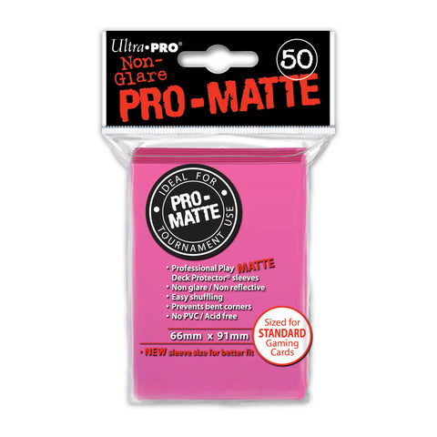Ultra Pro Pro-Matte Deck Protector Bright Pink 50ct