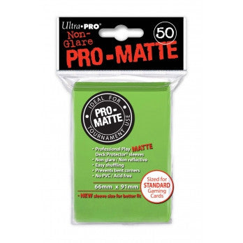 Ultra Pro Pro-Matte Deck Protector Lime Green 50ct