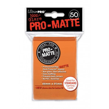 Ultra Pro Pro-Matte Deck Protector Orange 50ct 