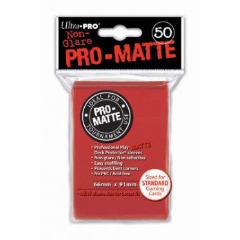 Ultra Pro Pro-Matte Deck Protector Red 50ct