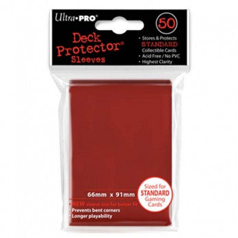 Ultra Pro Red Standard Deck Protector 50ct