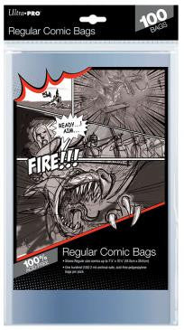 Ultra Pro Regular Comic Bags 100ct