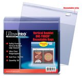 Ultra Pro Vertical Booklet One-Touch Resealable Bags