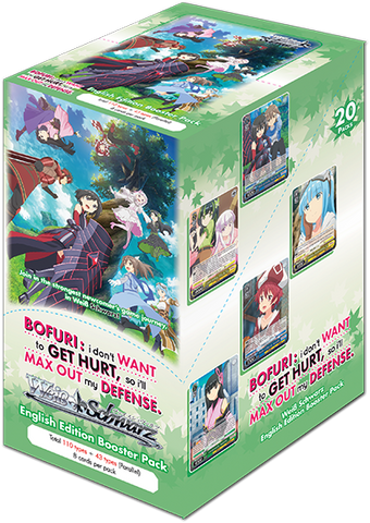 Weiss Schwarz Bofuri: I Don't Want to Get Hurt, so I'll Max Out My Defense Booster Box (Release date 21 May 2021)