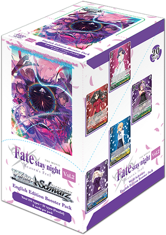 Weiss Schwarz Fate/Stay Night Heaven’s Feel Vol.2 English Booster Box (Release date 20 August 2021)