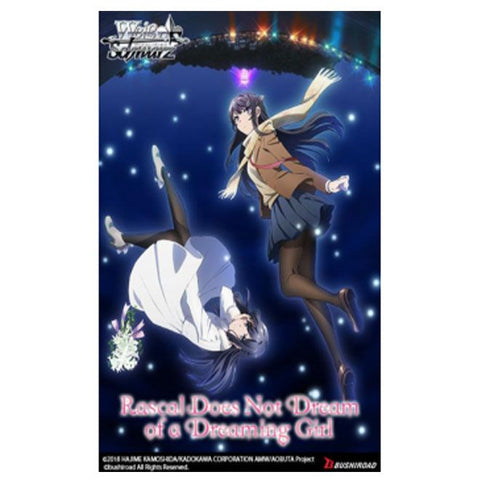 Weiss Schwarz Rascal Does Not Dream of a Dreaming Girl English Booster Pack (Release Date 14 Oct 2022)