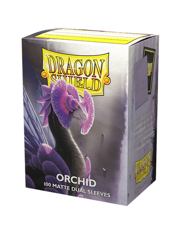 Sleeves - Dragon Shield - Box 100 - Standard Size Dual Matte Orchid Purple Emme